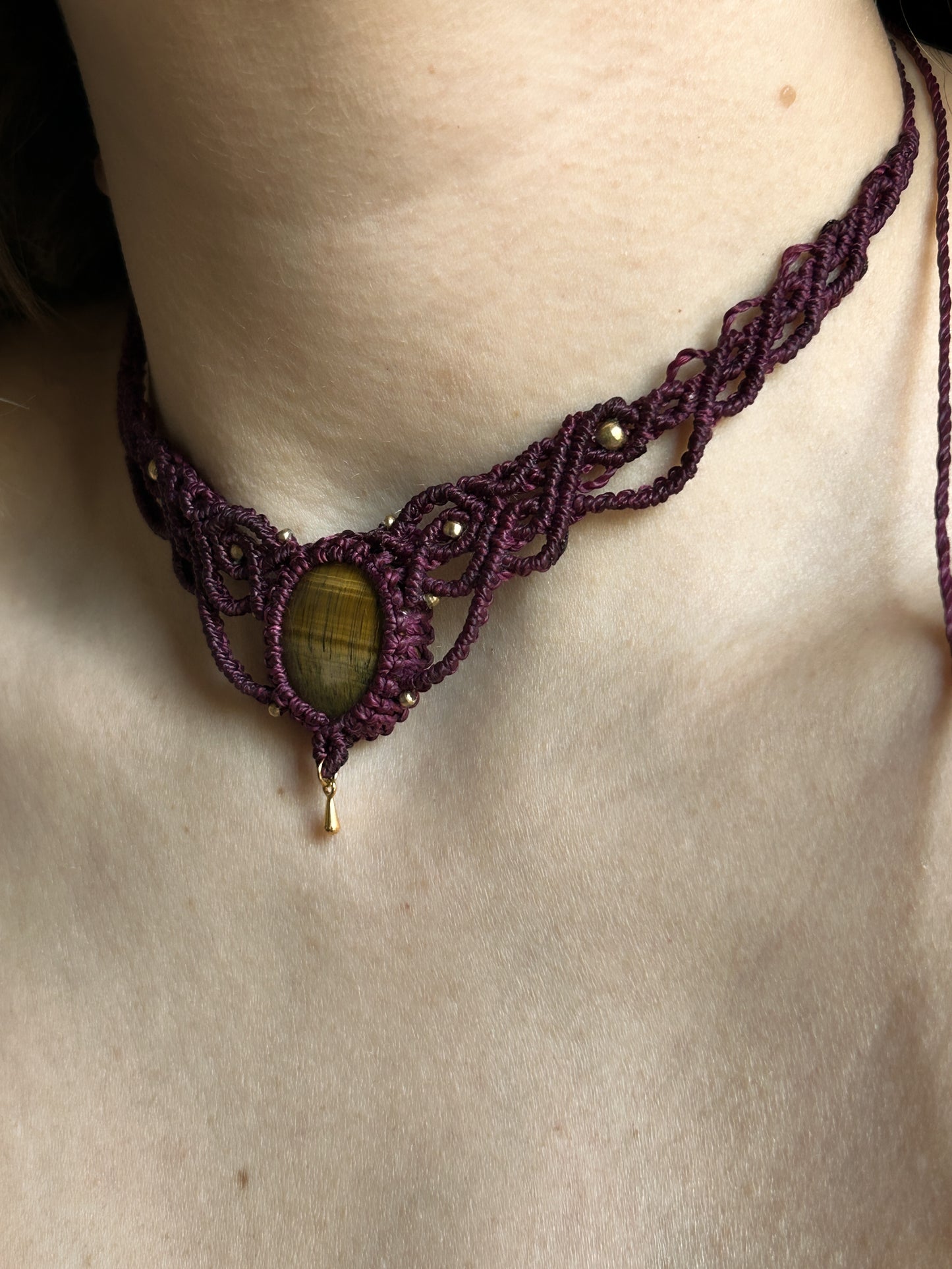 Collana LEYLA con Occhio di tigre