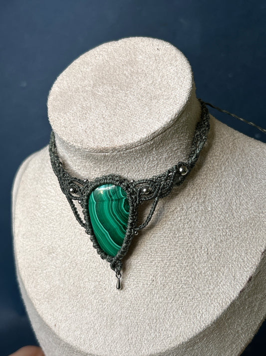 Collana LEYLA con Malachite