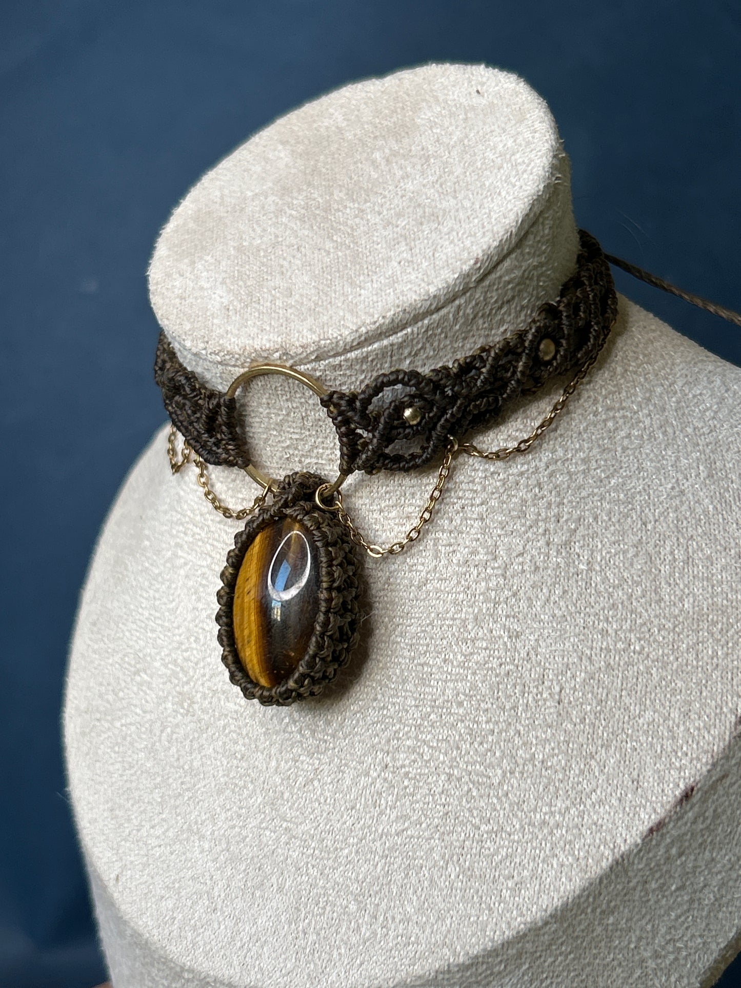 Choker LOLITA con Occhio di tigre