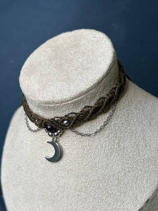 Choker FUEGO con Ametista