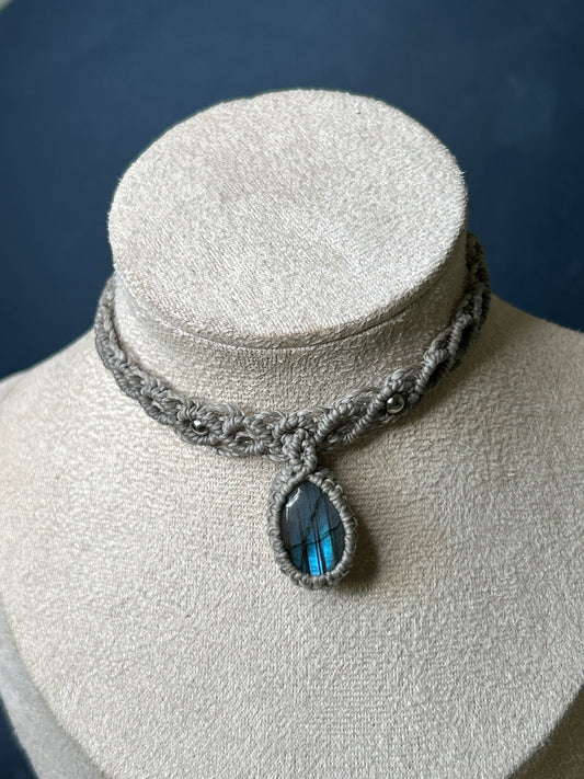 Choker AMELIE con Labradorite