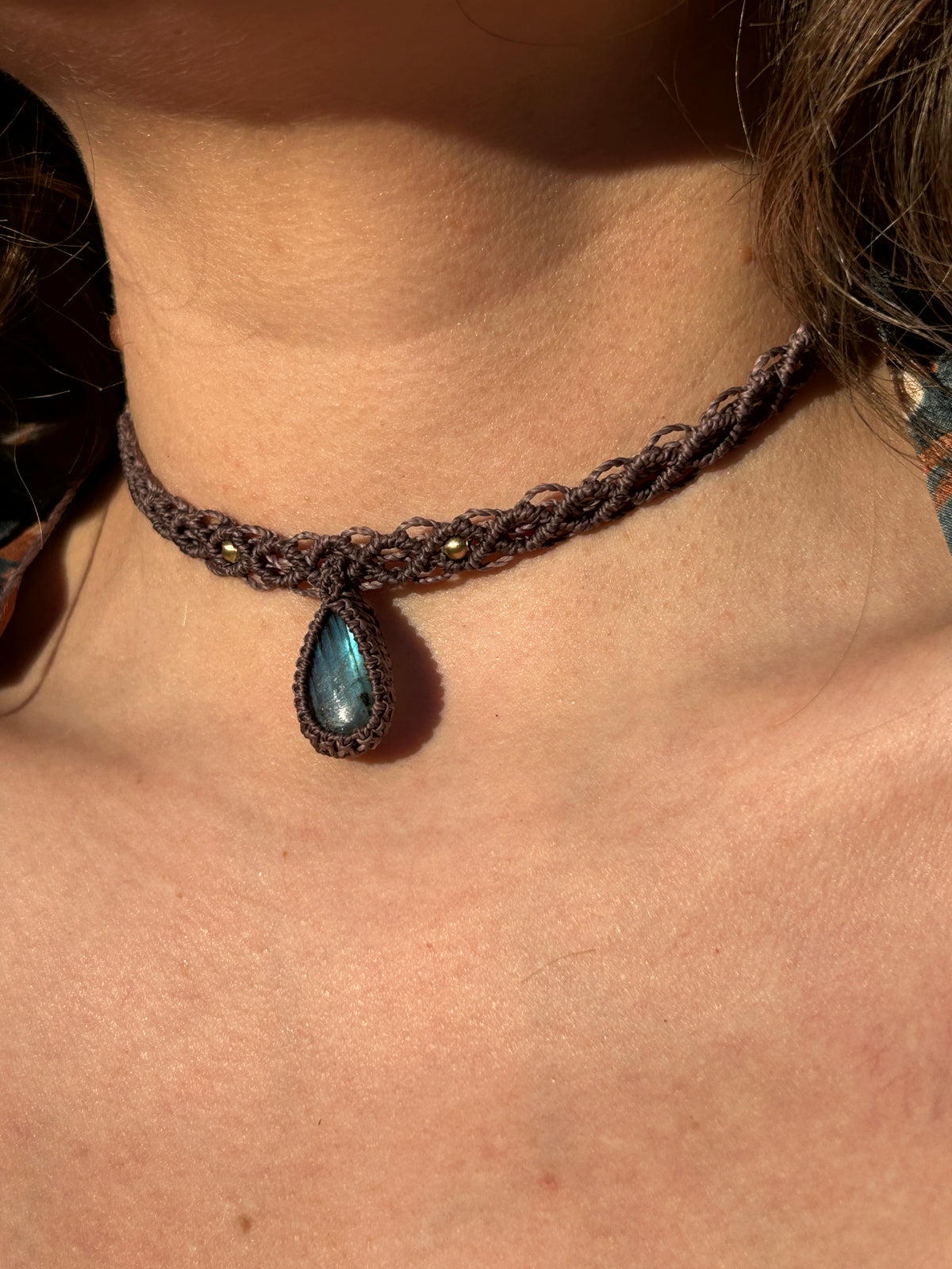 Choker AMELIE con Labradorite