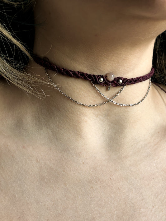 Choker ARYA con Pietra di Luna