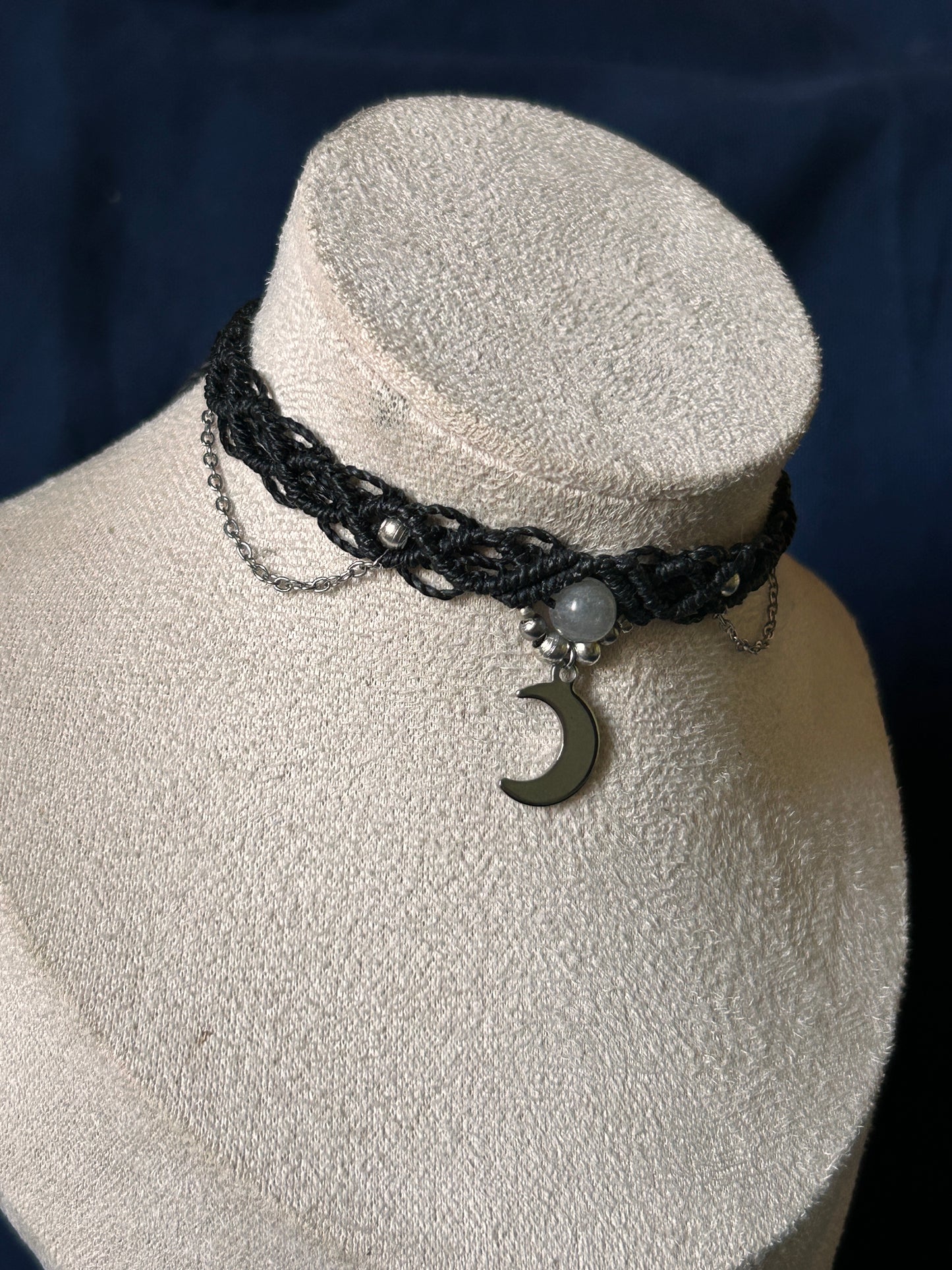 Choker FUEGO con Labradorite