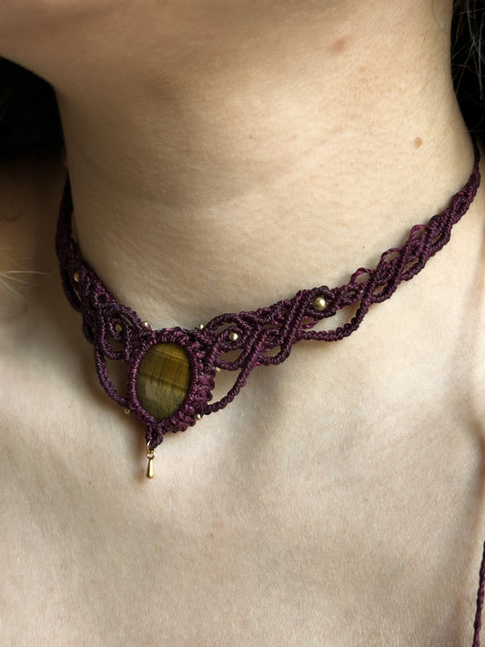 Collana LEYLA con Occhio di tigre