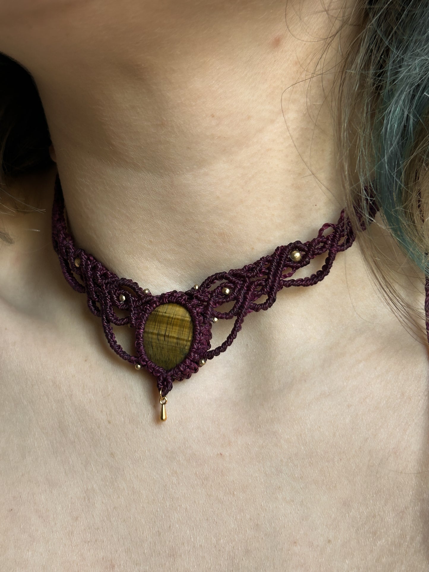 Collana LEYLA con Occhio di tigre
