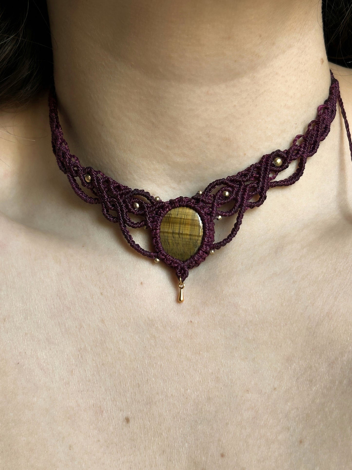 Collana LEYLA con Occhio di tigre