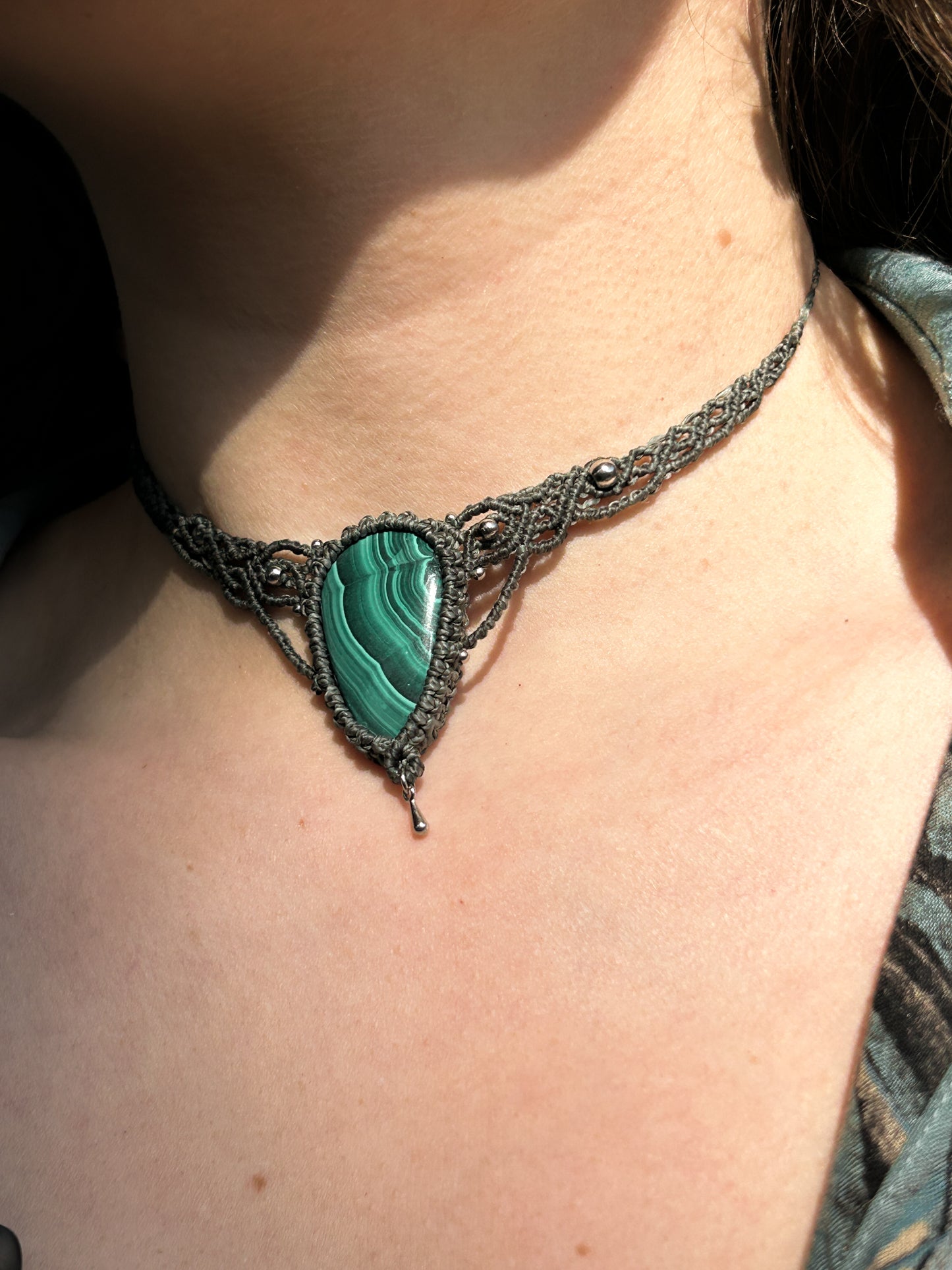 Collana LEYLA con Malachite