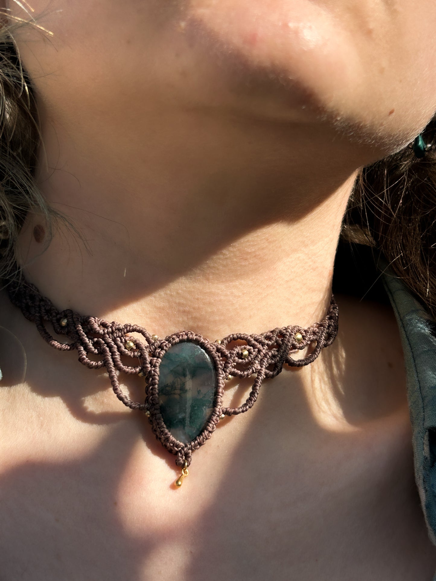 Collana LEYLA con Agata muschiata