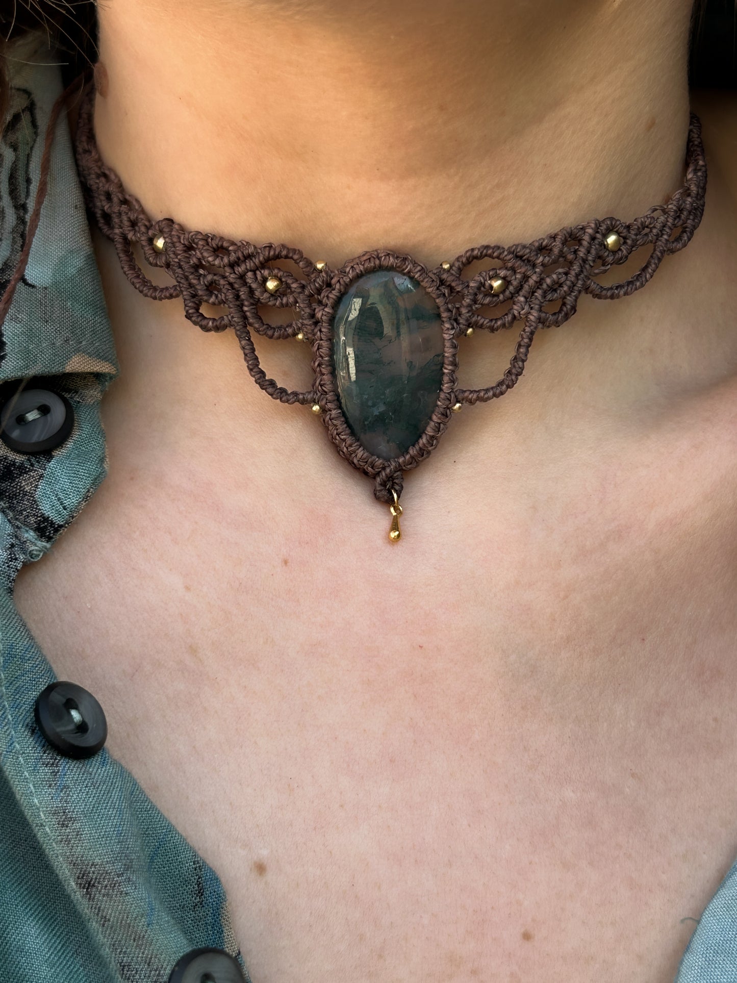 Collana LEYLA con Agata muschiata
