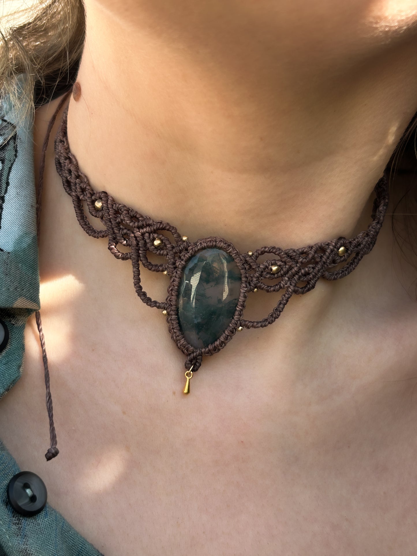 Collana LEYLA con Agata muschiata