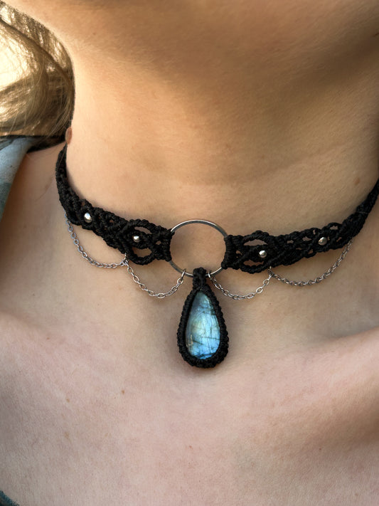 Choker LOLITA con Labradorite
