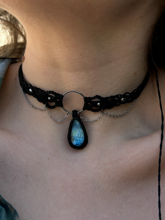 Choker LOLITA con Labradorite