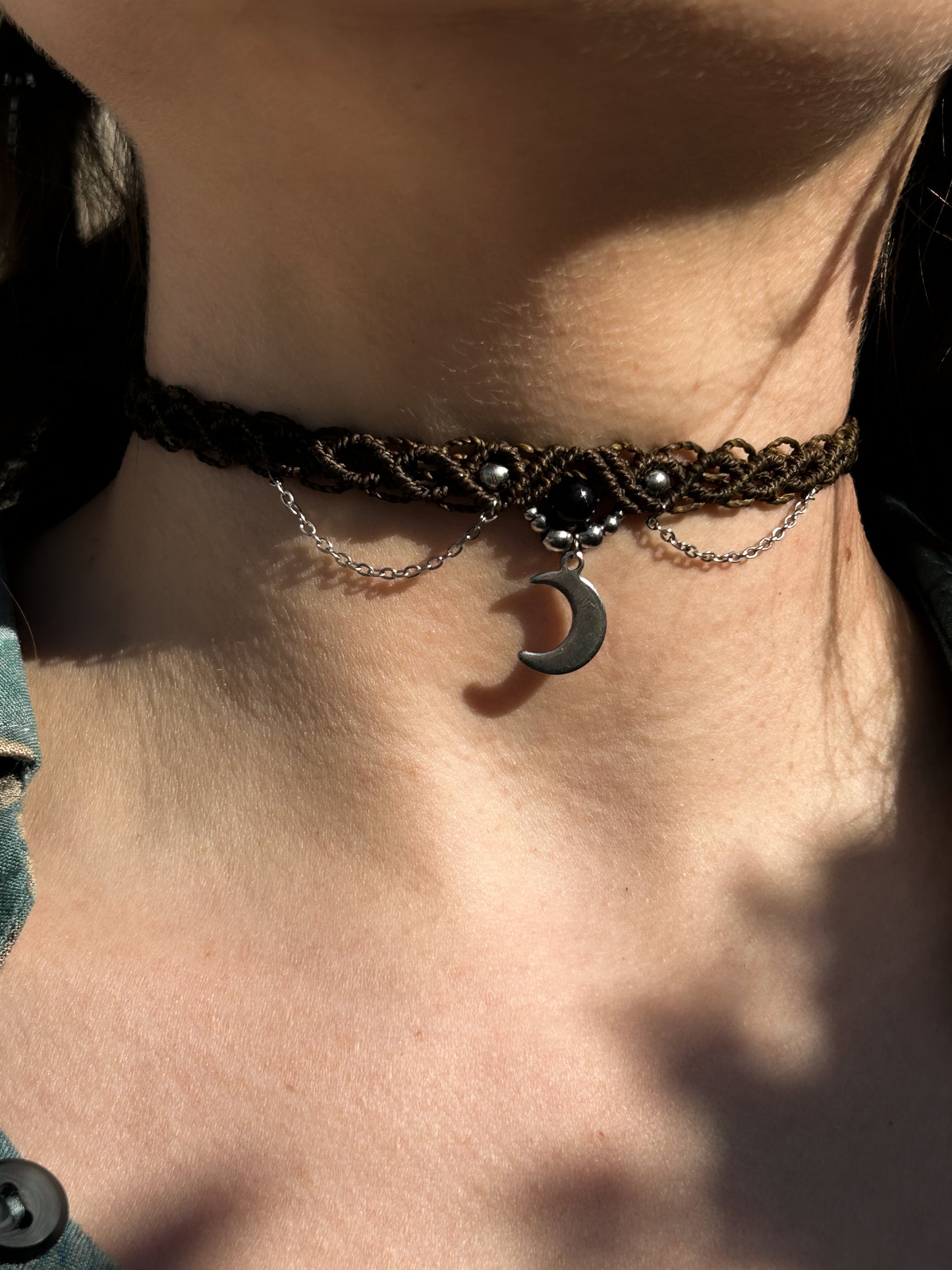 Choker FUEGO con Ametista