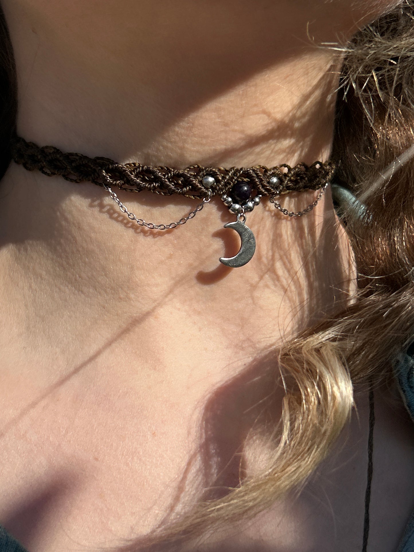Choker FUEGO con Ametista