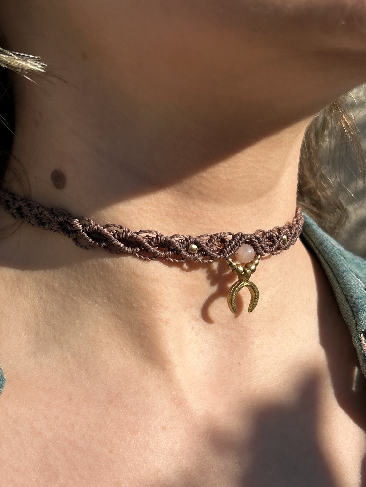 Choker LUNATICA con Pietra di Luna