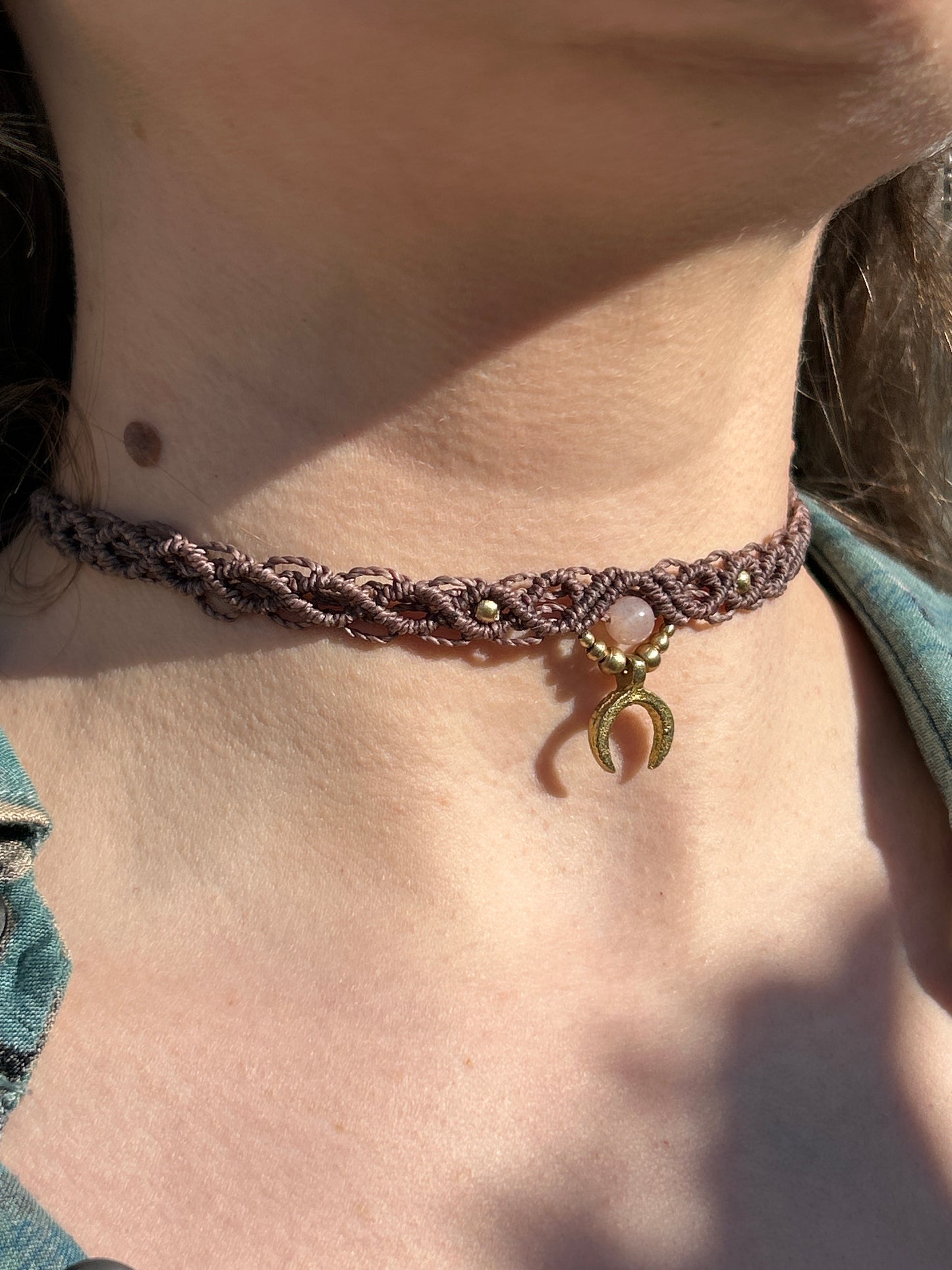 Choker LUNATICA con Pietra di Luna