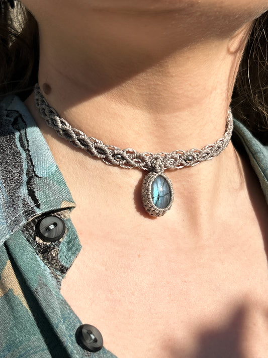 Choker AMELIE con Labradorite