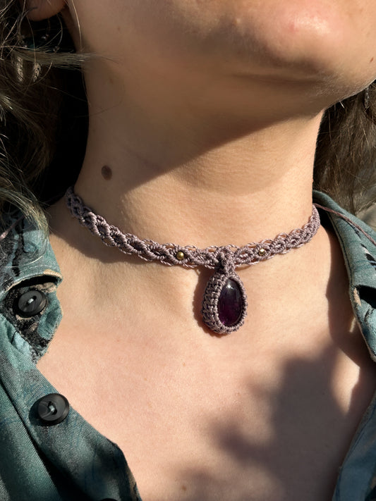 Choker AMELIE con Ametista