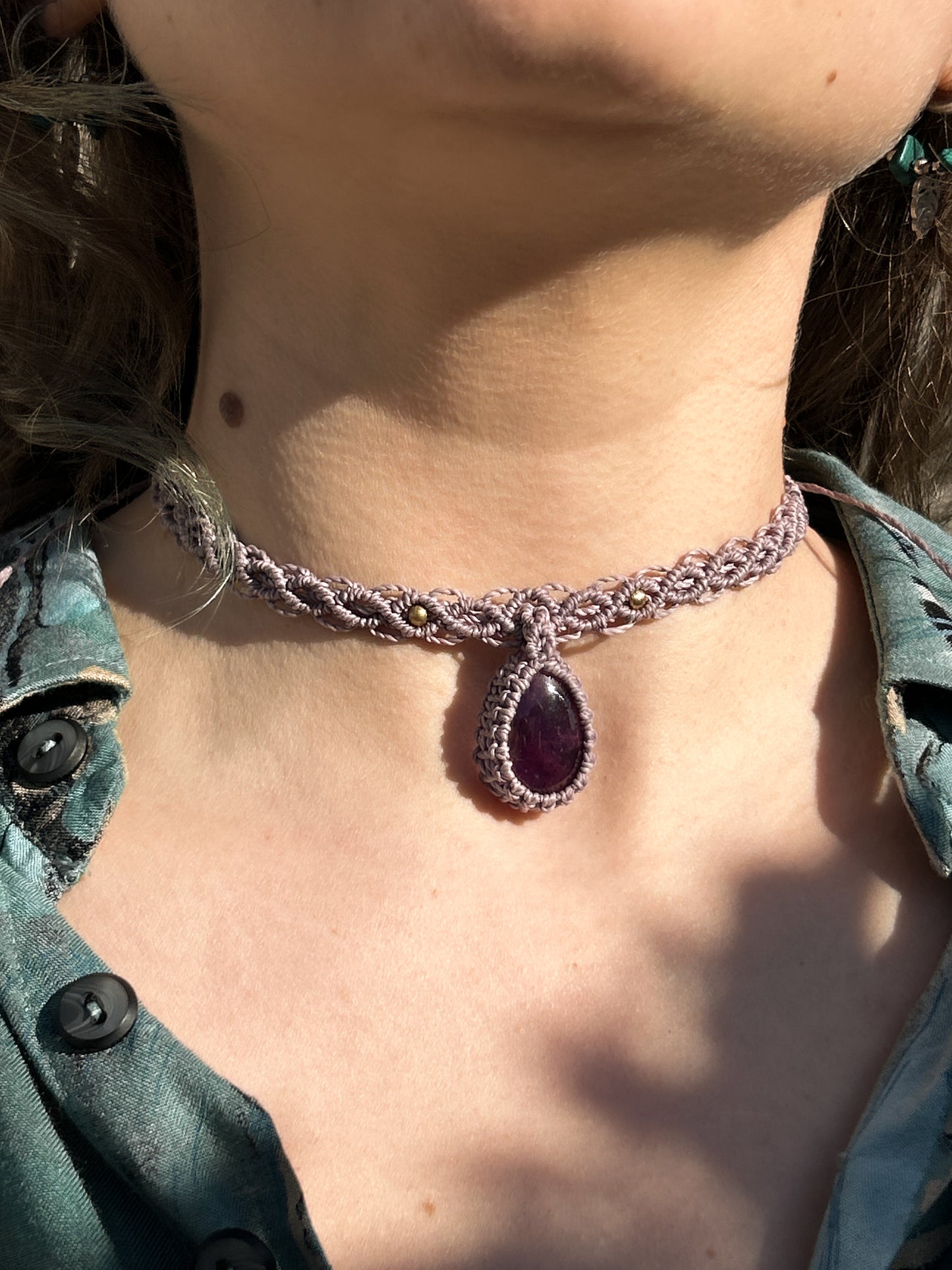 Choker AMELIE con Ametista