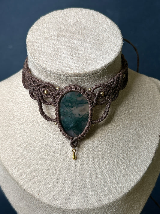Collana LEYLA con Agata muschiata