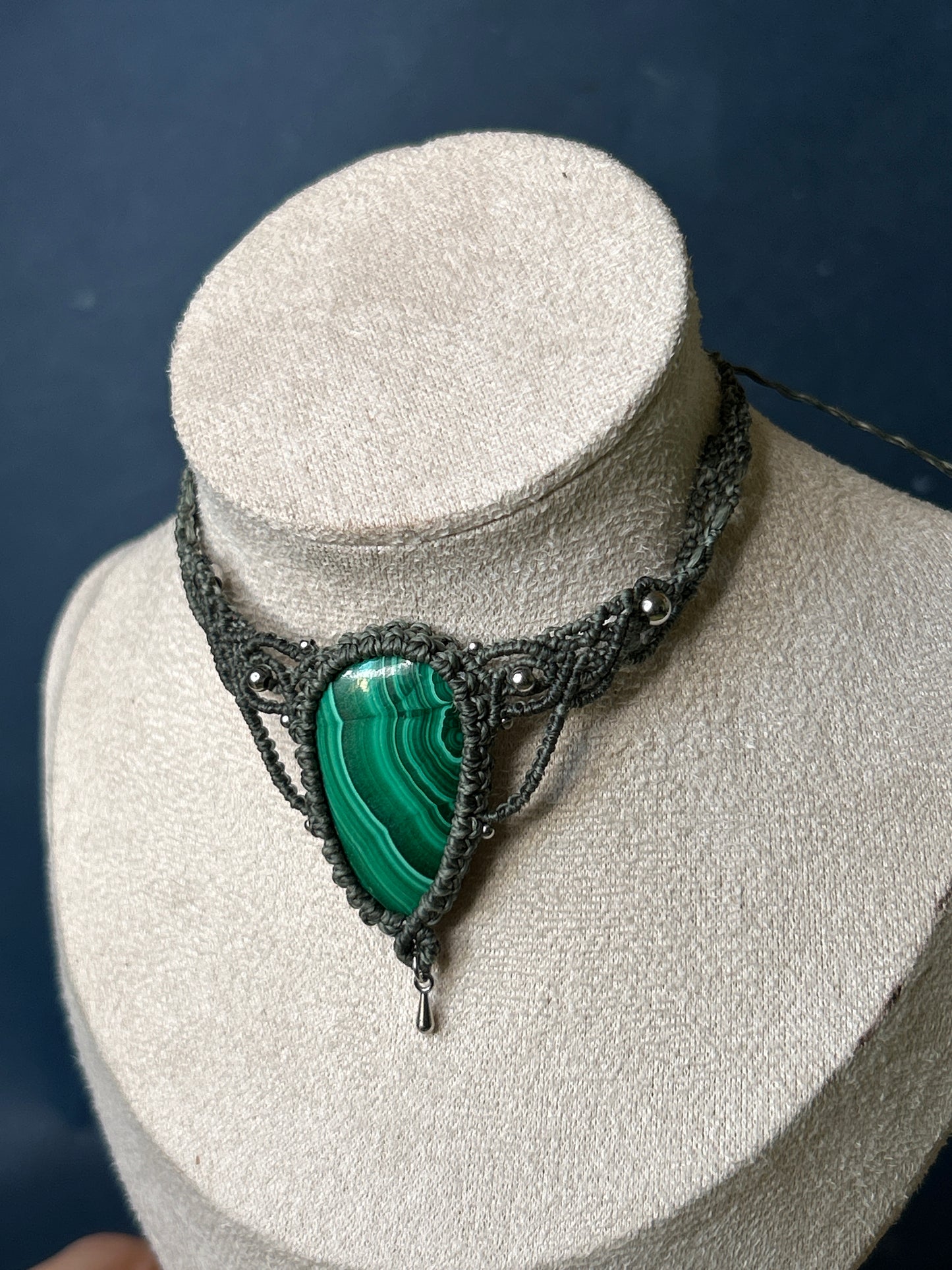 Collana LEYLA con Malachite