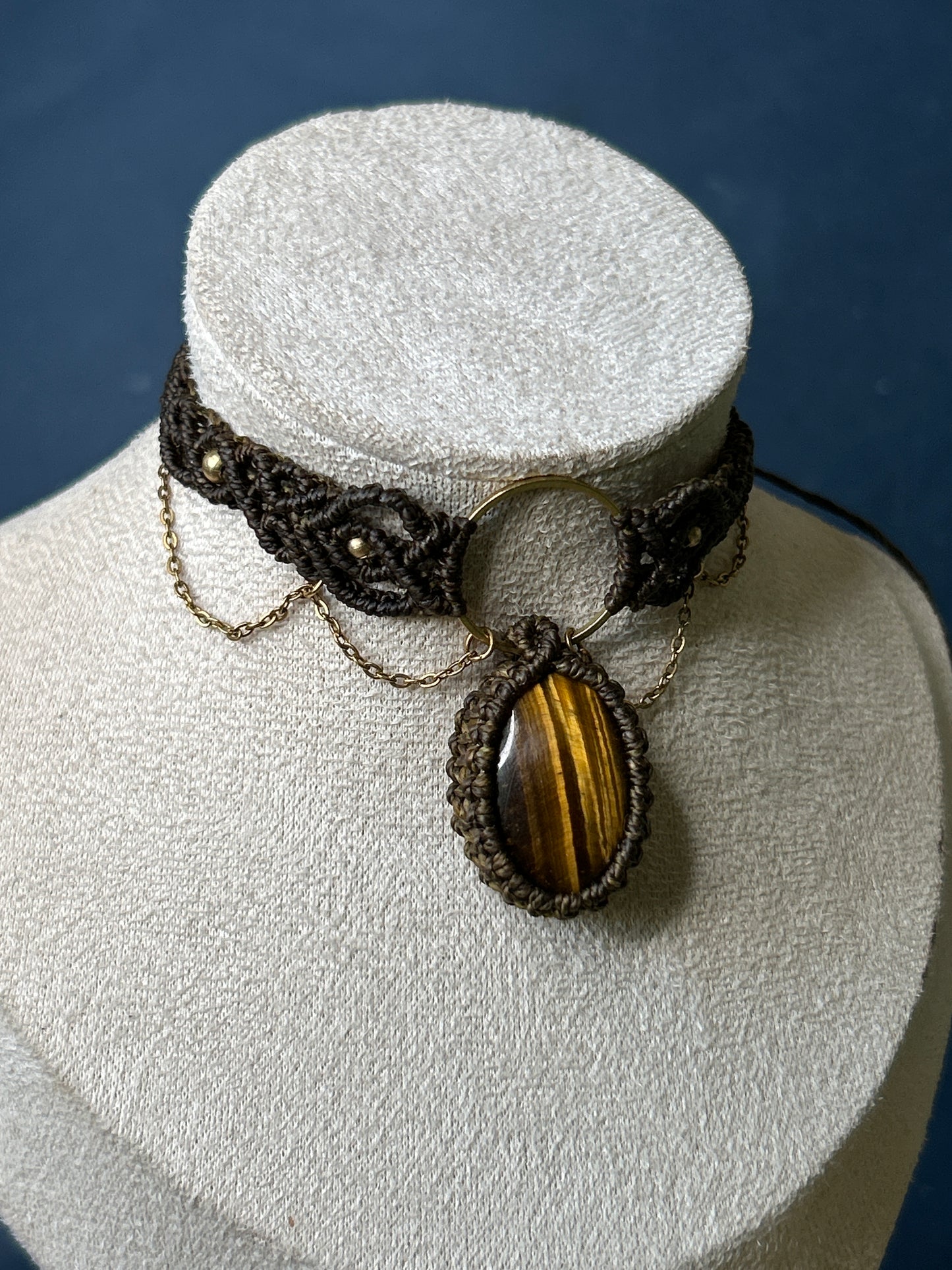 Choker LOLITA con Occhio di tigre