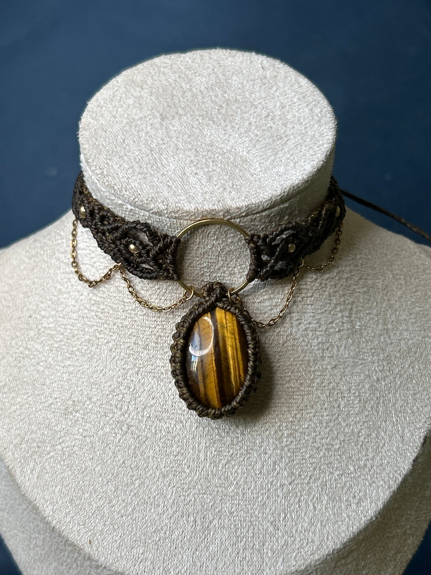 Choker LOLITA con Occhio di tigre