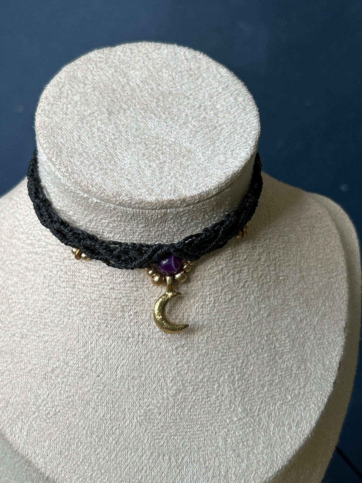 Choker LUNATICA con Ametista