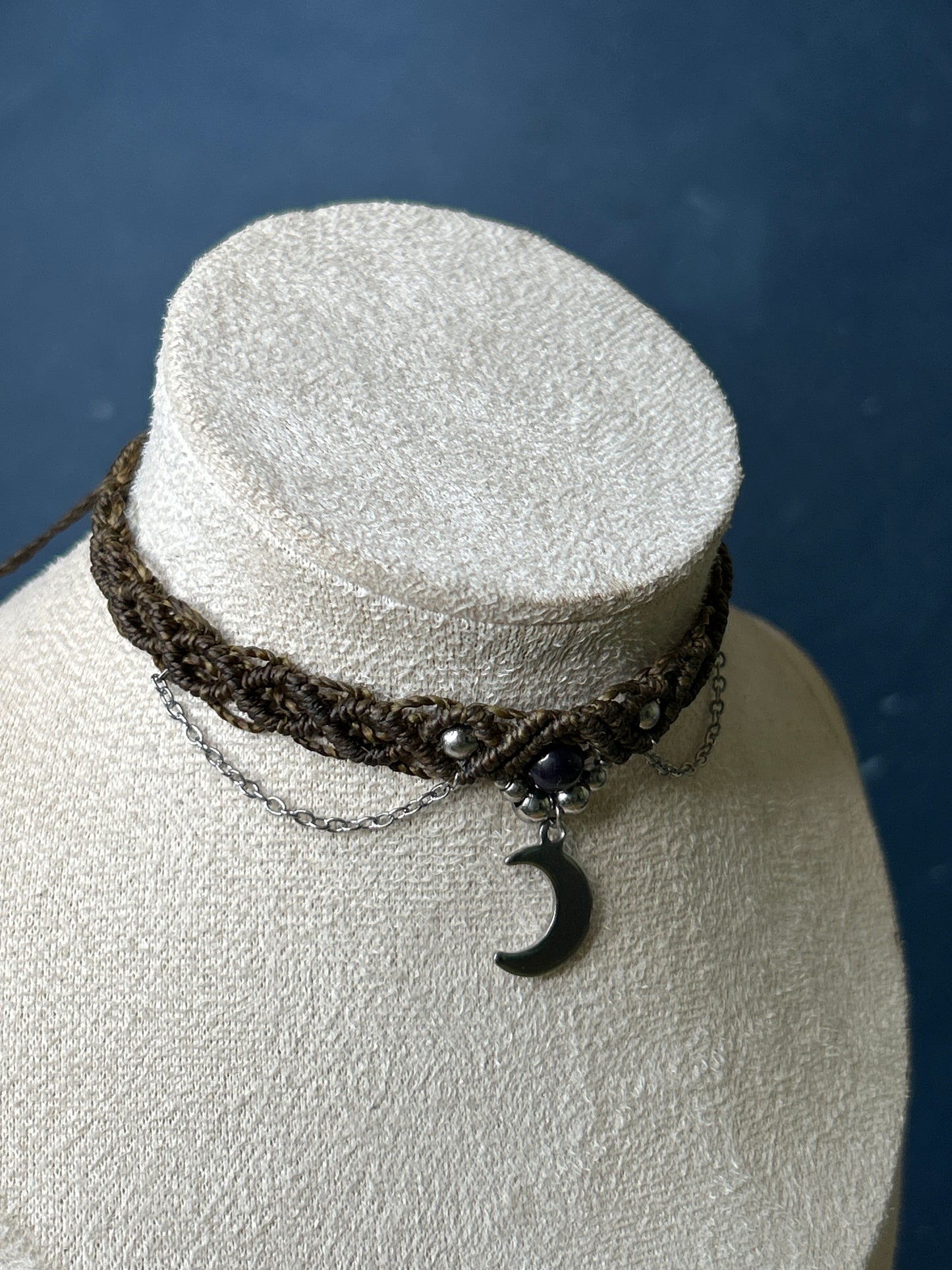 Choker FUEGO con Ametista
