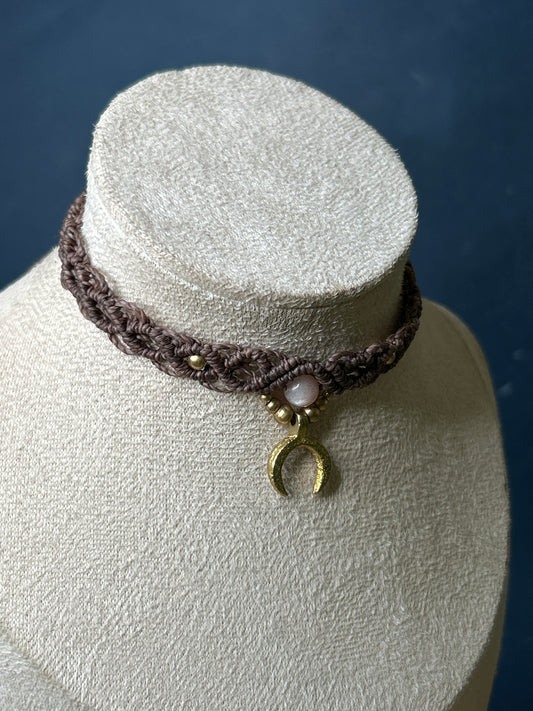Choker LUNATICA con Pietra di Luna