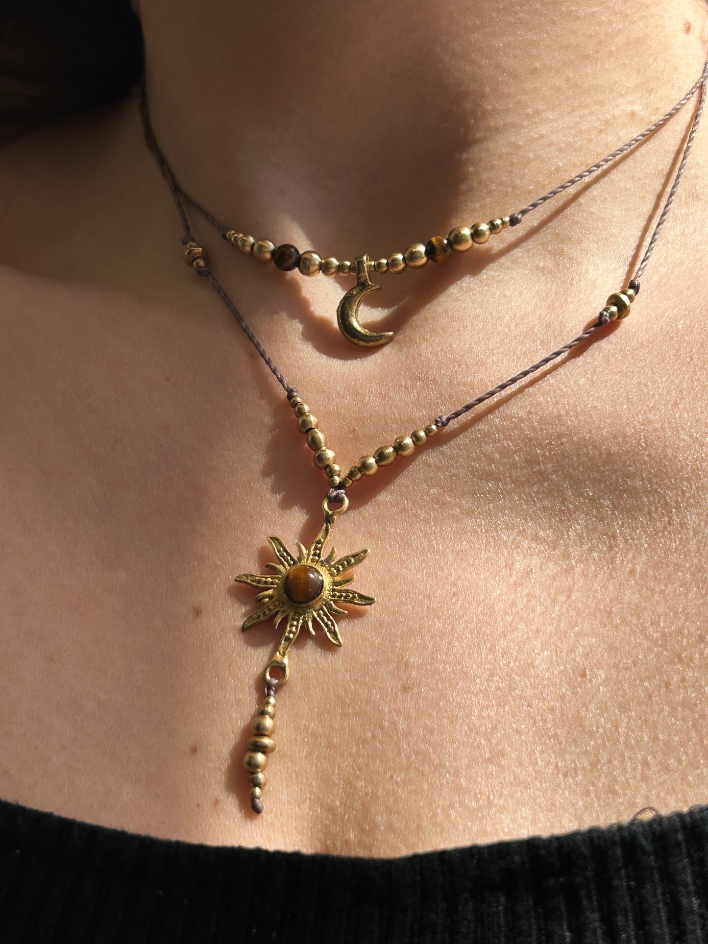 Collana SELENE con Occhio di tigre