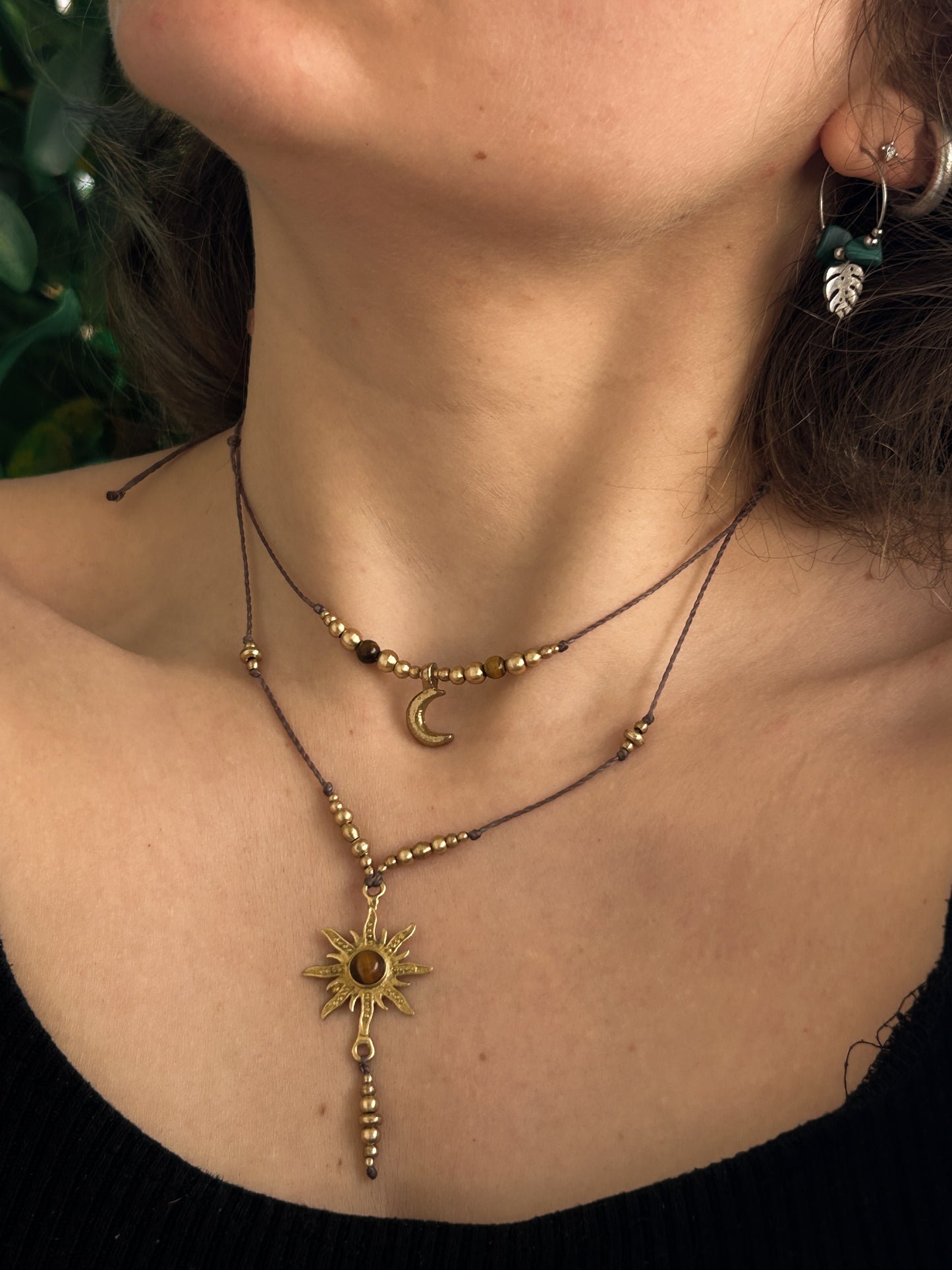 Collana SELENE con Occhio di tigre