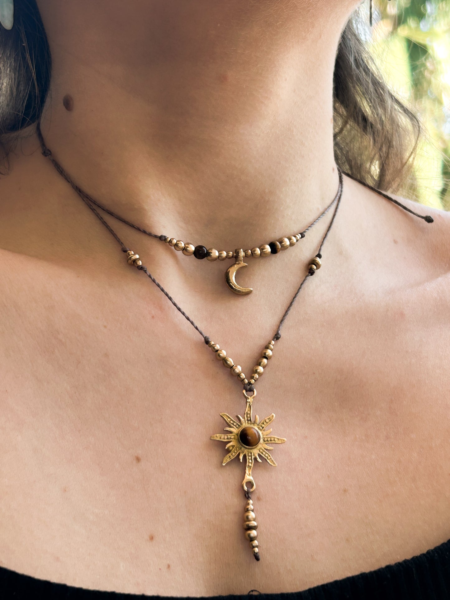 Collana SELENE con Occhio di tigre