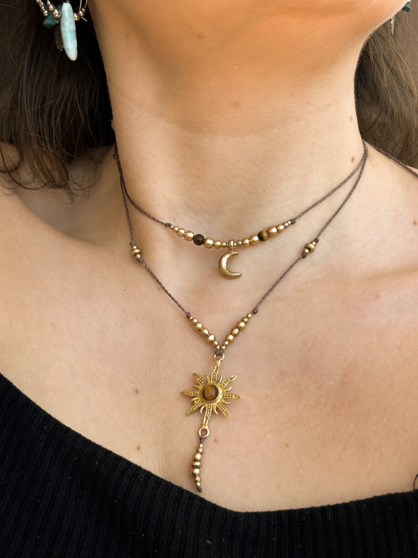 Collana SELENE con Occhio di tigre